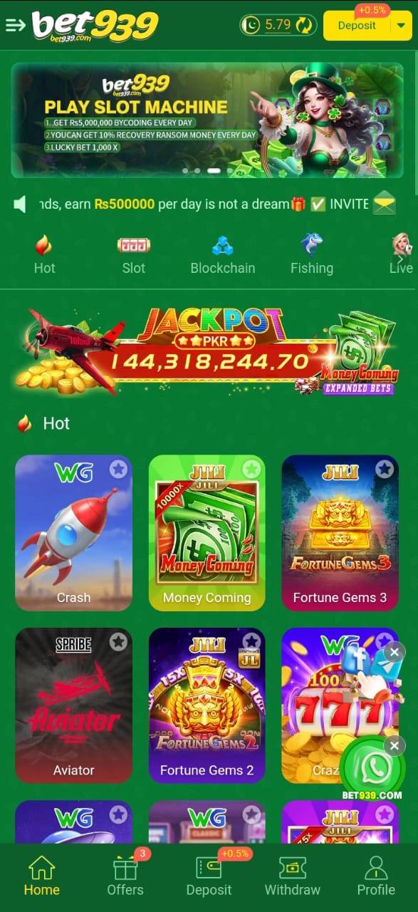 Bet939 dashboard