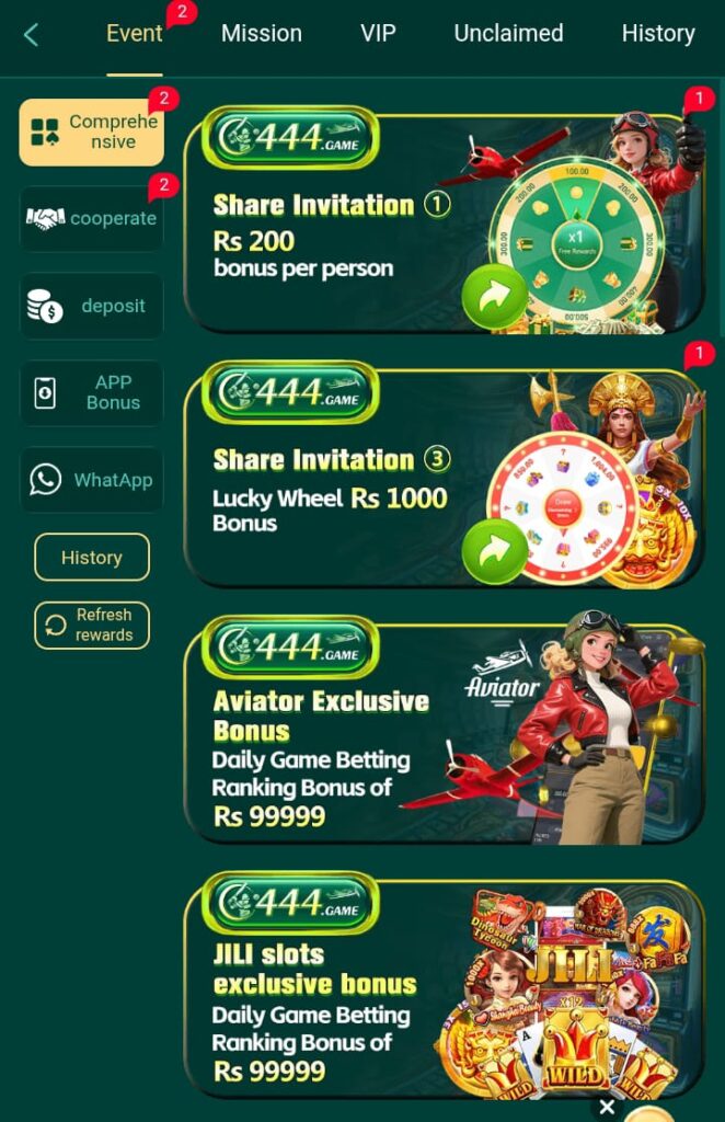 c444 game bonuses